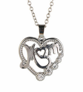 Love Heart Mom Necklace