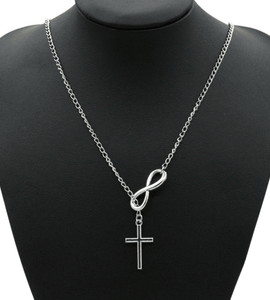 Silver  Cross Necklace