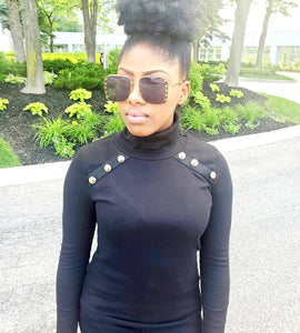 Slim Fit Folded Turtleneck Shirt