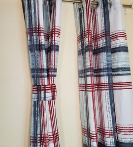 Burgundy Curtain From Queen Set