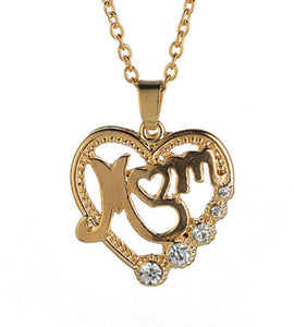 Love Heart Mom Necklace